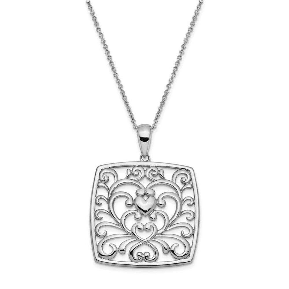 Sterling Silver I Care About What You're Going Through Necklace, 18 In